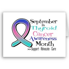 September, de maand van de schildklierkanker awareness September, de maand van de schildklierkanker awareness