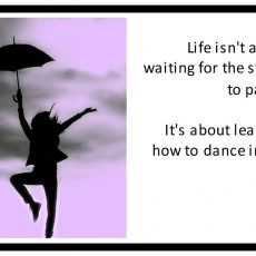 Het leven is soms worstelen soms dansen